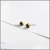 Charm Natural Stone Stud Pink Quartz Tiger Eye Crystal Moonstone Topaz Fine Jewelry For Women Ear Earring 3781 Q2 Drop Delivery 2022 Dhtxe