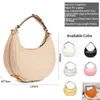 Luxury Designer Satchel Woman Semi Moon Letter Tote Top quality Clutch Handbags Shoulder Lady Crossbody Half Circle Bag