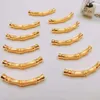 Link Bracelets Pure 24K Yellow Gold Bracelet 3D 999 Women Bamboo 1.86g