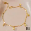 Projekt serca damski łańcuch stóp kostek żółty złoto klasyczny prezent biżuterii na plaży mody