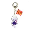 Keychains Keychain Man Zombie Land Saga Key Chain Women Acrylic Ring for Pants Pendant Högkvalitativ innehavare Fashion Brelok