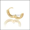 Designer de luxo de garanh￣o 18K Brincos de zirc￣o de cobre de ouro 18K Mulheres Mulheres J￳ias de hip hop Iced Earings Bling Diamond Brincha 784 DHTPV