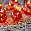 سلاسل Moonlux 20 LED Red Ball String Lights 3M Landscape Decor Lamp for Chrismas Tree Wedding Party Halloween