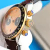 Cuidado com a cinta de aço de aço de 41 mm de design vintage assiste a vida à prova d'água Movimento mecânico automático Orologi di Lusso