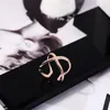 Cluster Rings YUN RUO Arrival INS X Shape Cross Ring Rose Gold Color Fashion Titanium Steel Jewelry Wedding Birthday Gift Woman Never Fade