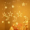 سلاسل absf moon star starta light garland aid mubarak lamp led