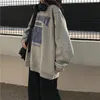 2022 sudaderas con capucha para mujeres sudaderas O-Neck Mujer Mujeres Corea Corea Sweinsed Sweatshirt Vintage de gran tama￱o Harajuku Capesta