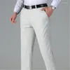 Men's Pants Summer Middle-aged Men's Business Casual Trousers Spodnie Slim Fit Linho Baggy Drop 2022 Selling Products