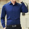 Men's Casual Shirts Pesbei Spring Men's Shirt Solid Color Professional Top Long Sleeve Business Trend Simple Fashion Coat Man