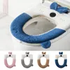 Coprisedili per WC Tappetino per cartoni animati con manico universale per uso domestico Ispessimento caldo Rivestimento in velluto lavabile