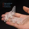 2pcs/pare Прозрачный силиконовый гель выпрямитель для облегчения боли с облегчением боли с тремя отверстиями