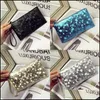 Storage Bags Fashion Womens Handle Makeup Pouch Pu Leather Portable Mticolour Handbags Storage Card Cosmetic Mini Bag Drop Delivery 2 Dhyx9