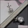 Stud Crown Zirkon Stud oorbellen Trinket Woman Fashion Earring Sieraden Ear studs Luxe trendm 2 3YD G2B Drop Delivery 2022 DHKFT