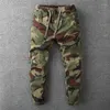 Calça masculina Camuflagem masculina Casual Estilo Militar Casual Primavera Torno