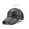 Ball Caps 2022 Lederen honkbal cap mannen mode sport leger militaire hoed man Britse vintage cowhide hoeden