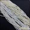 Other See Pic Natural Sea Shell Beads Rice Grain Shape Msee Pic-Of-Pearl Loose For Diy Fashion Ladies Jewelry Necklaces Bracelets Ear Dhcu9