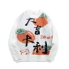 Hommes chandails hommes Hip Hop pull tricoté caractère chinois motif imprimé Streetwear Harajuku automne Hipster décontracté tricots pulls