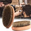 Sublimatie borstels Eco Friendly Mens Oil Head Styling Hairdressing Comb vaste houten baard borstel borstel cleaning baarden borden t1015