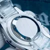 손목 시계 남성 감시 레인보우 디 자동 기계식 시계 스테인리스 스틸 스트랩 클래식 세 눈 6 바늘 디자인 긁힘 방지 크리스탈
