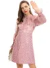 Robes décontractées Designer Automne Haute Qualité Femmes Magnifique Brodé Patchwork Tweed Mini Robe De Mode Celebrity Party Élégant