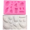 Baking Moulds Mini Gem Diamond Shaped Fondant Cake Chocolate Mold Candy Caly Silicone Molds DIY Party Decorating Tools