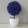 Fleurs décoratives Sakura boule de neige arbre artificiel herbe persane plantes d'eucalyptus bonsaï accessoires pour la maison chambre salon décor faux