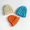 Chapeaux hiver enfants chapeau tricoté chaud décontracté enfants fille garçon Bonnet casquette bébé couleur unie Bonnet accessoires pour enfants