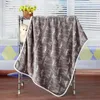 Blankets 100x73cm Super Soft Bear Flannel Blanket For Sofa/Bed/Car Portable Plaids Bedspread Christmas Gift Pet Children