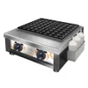 ED71 Edelstahl Gas Takoyaki Maschinenfischkugelmaschine Nicht -Stick mit Saucen Box für Snack -Lebensmittelausrüstung