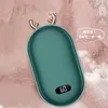 High Capacity Mini USB 3000mah Battery Hand Warmer Reusable Power Station Electronic Rechargeable portable Pocket hands heater with 2colors