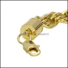 Łańcuchy Moda 8Mm 10Mm Hip Hop Rope Łańcuch Naszyjnik 18K Pozłacane 24 Cal Dla Mężczyzn 284 W2 Drop Delivery 2022 Biżuteria Naszyjniki Pendan Dh3Zq