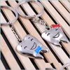 Charms Charms Wholesale Men and Women Key Rings Love Aluminium Chains Gift Hangers Hanger Drop levering 2022 Sieraden Bevindingen compone DHW0G