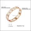 Bangle Bracelets Jewelry Stainless Steel s Bracelet on Hand for Women Gift Rhinestone Stars Charm Luxury Hard 2021 New d Dh8ls