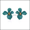 Stud Personalized Candy Color Flower Stud Earring New Fashion Lovely Flowers Earrings For Women Girls Korea Style Jewelry 99 G2 Drop Dhnzt