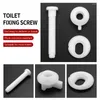 Toilet Seat Covers 4PCS Hinge Bolt Screws With Plastic Nuts And Washers Replacement Parts Kit