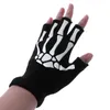 Cycling Gloves Kids Outdoor Sports Bicycle Half Finger Skeleton Soft Protective Hiking Skating Gift