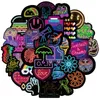 100-stcs neon style stickers