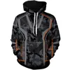 New Black Halloween Men's Hoodie Zipper Jacket mode populaire loisirs Pullover