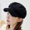 Berets Fashion Wool Women Beret Autumn Winter Octogon Cap chapeaux artiste élégant peintre sboy caps noir cadeau gris