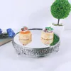 Bakeware Tools Silver Wedding Display Cake Stand Cupcake Tray Home Decoration Dessert Table Decorating Party Leverant￶rer
