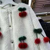 Kvinnans jackor 2022 Autumn and Winter Imitation Rex Mink Woven Fur Coat Women's Sweet Jacke Studenter Värmsuttrålar