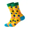 Chaussettes pour hommes femmes automne et hiver unisexe mi-tube Ins coton motif à pois hip-hop planche à roulettes en gros Sox