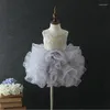 Abiti da ragazza Fiori vintage all'ingrosso Ragazze per bambini Abito da ballo Abito da torta Bambini Ricamo di alta qualità Patry Vestido Infantil Compleanno