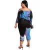 Pants Plus Size Tie-Dye Jumpsuits Women Autumn Bandage Playsuits Casual Long Sleeve Suits Large Chubby Girls Skinny Rompers 5XL