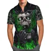 M￤ns avslappnade skjortor Jesus Big Hug 3D Beach Hawaiian 2022 Summer Men's Shirt Short Sleeve Streetwear Overdimensionerade 5xl Camisa Social Chemise