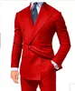 Zupełnie nowy granatowy groom Tuxedos podwójnie wygrywające sukienka ślubna moda szczyt lapel men kurtka blezer obiad/darty Suittie 1592 Pants