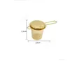 Stainless Steel Gold Tea Strainer Folding Foldable Tea Infuser Basket for Teapot Cup Teaware 300pcs DAT504