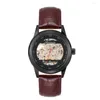 Wristwatches Minimalist Automatic Watches Unisex Drop Skeleton Mechanical Wristwatch Waterproof 2 Years Warranty Blind Clocks Male
