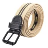 Belts Unisex Canvas Belt Alloy Pin Buckle High Quality Fashion Dress Jeans Waistband Simple Sport Cowboy Casual Men Women