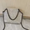 Lyxvarumärke Womenbucket Underarm Rhinestone Evening S Shiny Purse Handväskor Kedja axel Messenger Crossbody Bag